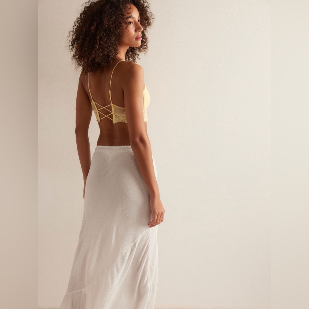 NWT Free People Intimately Sweet On You Bias Half Slip - Picture 3 of 8
